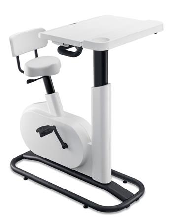 Acer eKinekt Bike Desk 3 (pracovní stůl s rotopedem), nabíjení zařízení šlapáním: 2x USB Type-A (5W), 1x USB Type-C