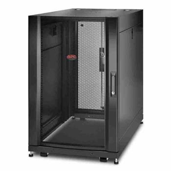 APC NetShelter SX 18U Serverová stojanová skříň 600 mm × 900 mm s bočnicemi, černá, nárazuvzdorný obal