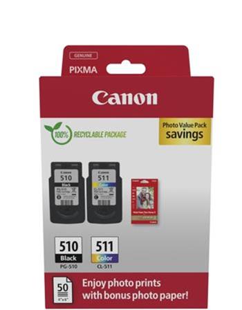 Canon cartridge PG-510 / CL-511 PVP / Black + Color / 2x9ml