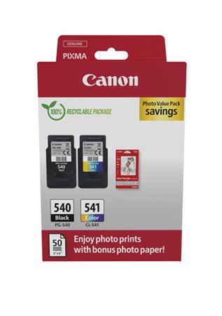 Canon cartridge PG-540/CL-541 + fotopapír GP-501/Photo Value Pack/180str.