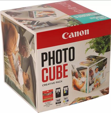 Canon CARTRIDGE PG-560/CL-561 PHOTO CUBE Creative Pack White Blue - 5x5 fotopapír (PP-201 40 obr.)