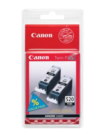 Canon cartridge PGI-520Bk Black (PGI520BK) Twin pack/ 2x Black / 2x 19ml