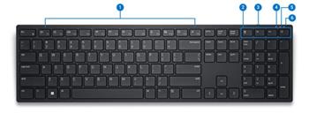 Dell bezdrátová klávesnice - KB500 - CZ/SK