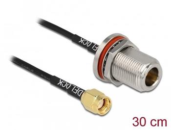 Delock Anténní kabel RP-SMA samec na N samice RG-174 30 cm
