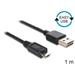 Delock kabel EASY-USB 2.0-A samec > USB 2.0 micro-B samec 1 m