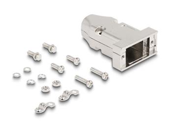 Delock Kryt D-Sub na 9 pinový zástrčkový / zásuvkový konektor s uvolňováním napětí