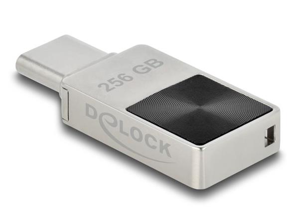 Delock Mini Flash disk USB 5 Gbps, USB-C™, 256 GB - kovový kryt