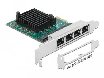 Delock PCI Express x1 karta na 4 x Gigabit LAN