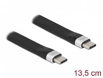 Delock USB 3.2 Gen 2, FPC plochý stuhový kabel, USB Type-C™ na USB Type-C™, 13,5 cm, PD 3 A E-Marker