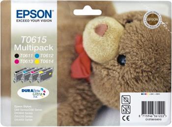 EPSON cartridge T0615 (black/cyan/magenta/yellow) multipack (medvídek)