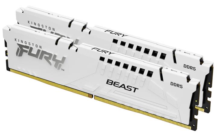 KINGSTON 64GB 6400MT/s DDR5 CL32 DIMM (Kit of 2) FURY Beast White EXPO