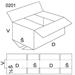 Klopová krabice, velikost 1/2M, FEVCO 0201, 590 x 500 x 380 mm