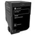 Lexmark CS720, CS725, CX725 Black Return Programme Toner Cartridge - 3 000 stran