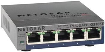 Netgear PLUS SWITCH, 5xGbE (mngt. via PC utility-monitoring also via WEB)