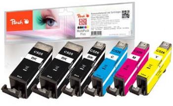 PEACH kompatibilní cartridge Canon CLI-526 MultiPack Plus, 2xbk, pbk, c, m, y