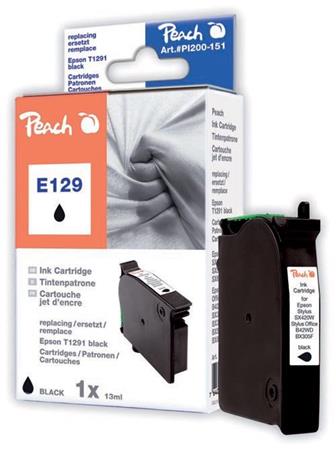 PEACH kompatibilní cartridge Epson T1291, Black, 11,5 ml