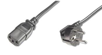 PremiumCord napájecí kabel 240V, délka 2m CEE7 pravoúhlý/IEC C13 černý