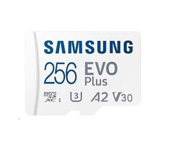 Samsung EVO Plus/micro SDXC/256GB/160MBps/UHS-I U3 / Class 10/+ Adaptér