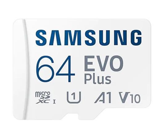 Samsung EVO Plus/micro SDXC/64GB/160MBps/UHS-I U1 / Class 10/+ Adaptér