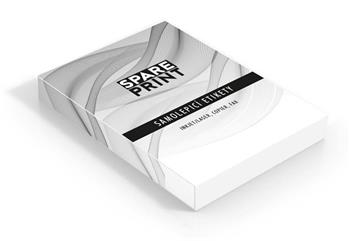SPARE PRINT PREMIUM Samolepicí etikety bílé, 100 archů A4 v krabici (1arch/1x etiketa 210x297mm)