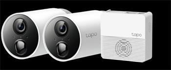 TP-Link Tapo C400S2 - 2x Tapo C400, 1x Tapo H200 - Inteligentní bezdrátový bezpečnostní kamerový systém (bateriové napáj