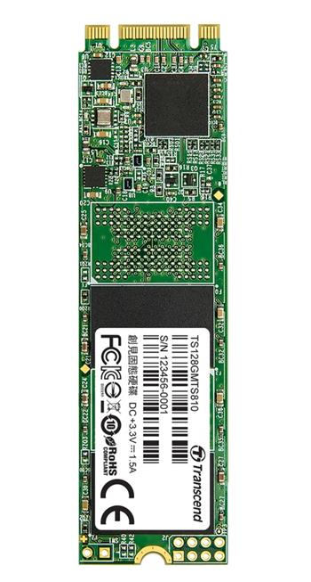 TRANSCEND MTS810 128GB SSD disk M.2 2280, SATA III (3D TLC) single sided