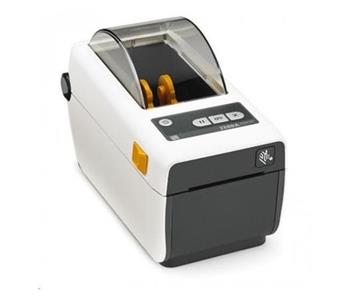 Zebra DT Printer ZD410 Healthcare; 2", 203 dpi, EU and UK Cords, USB, USB Host, BTLE, 802.11ac and Bluetooth 4.0, EZPL